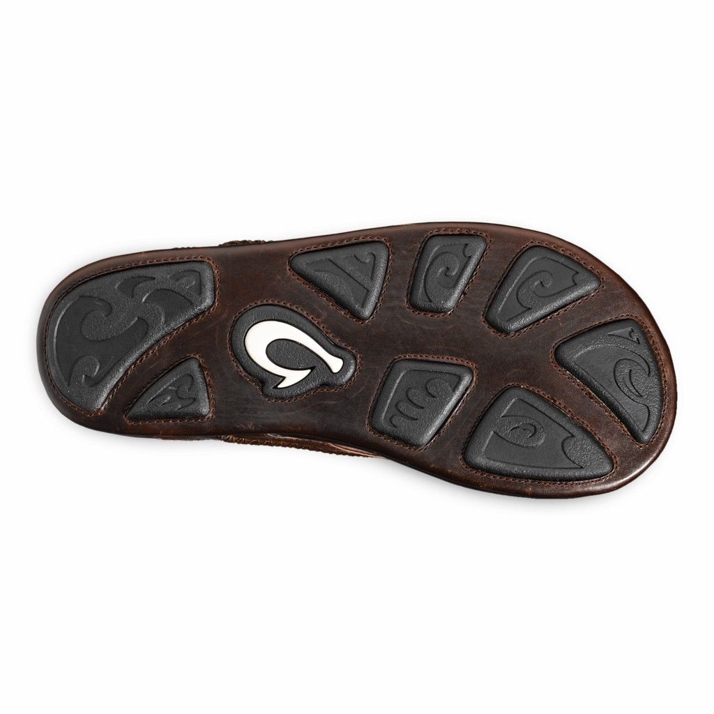 Olukai Men's Mea Ola Flip Flop - Dark Java US642-398